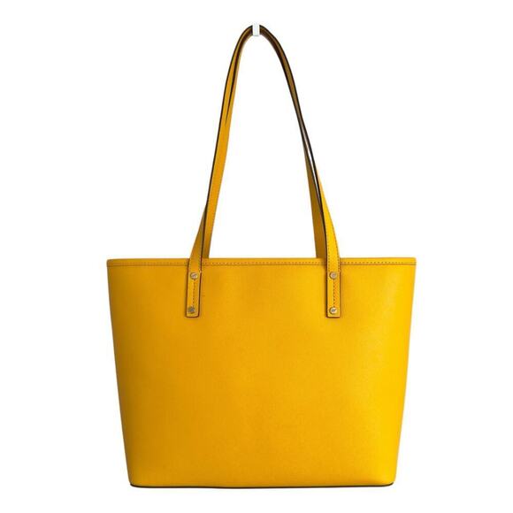 Michael Kors YELLOW Jet Set Tote Medium Travel MD TZ Jasmine Saffiano Leather - Picture 2 of 10